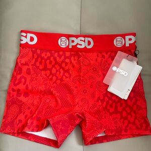 PSD Women's Red Patterned Shorts NWT
